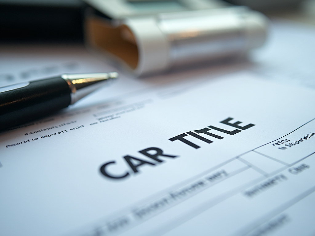 Car title document — title loans michigan