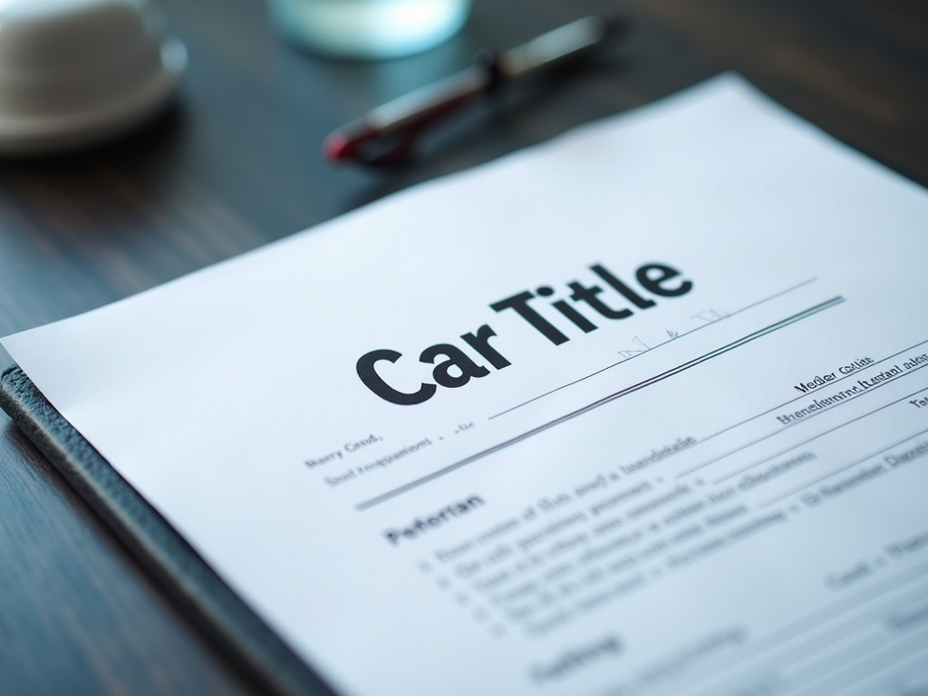 Car title document — title loans montana