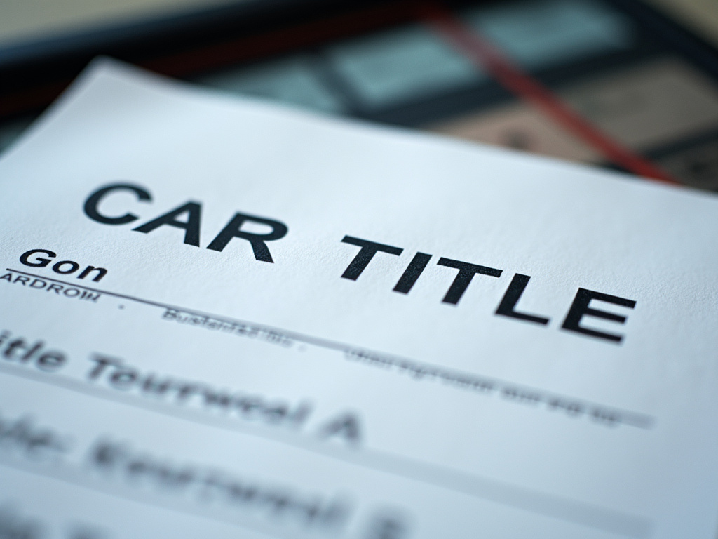 Car title document — title loans oklahoma
