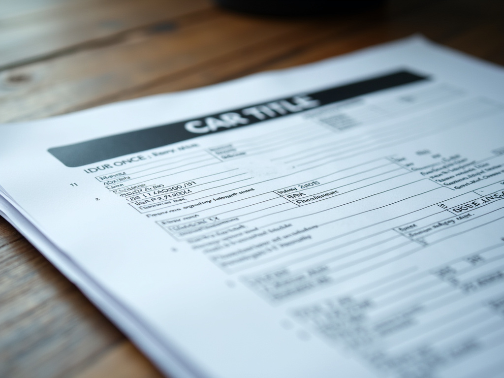 Car title document — title loans oklahoma