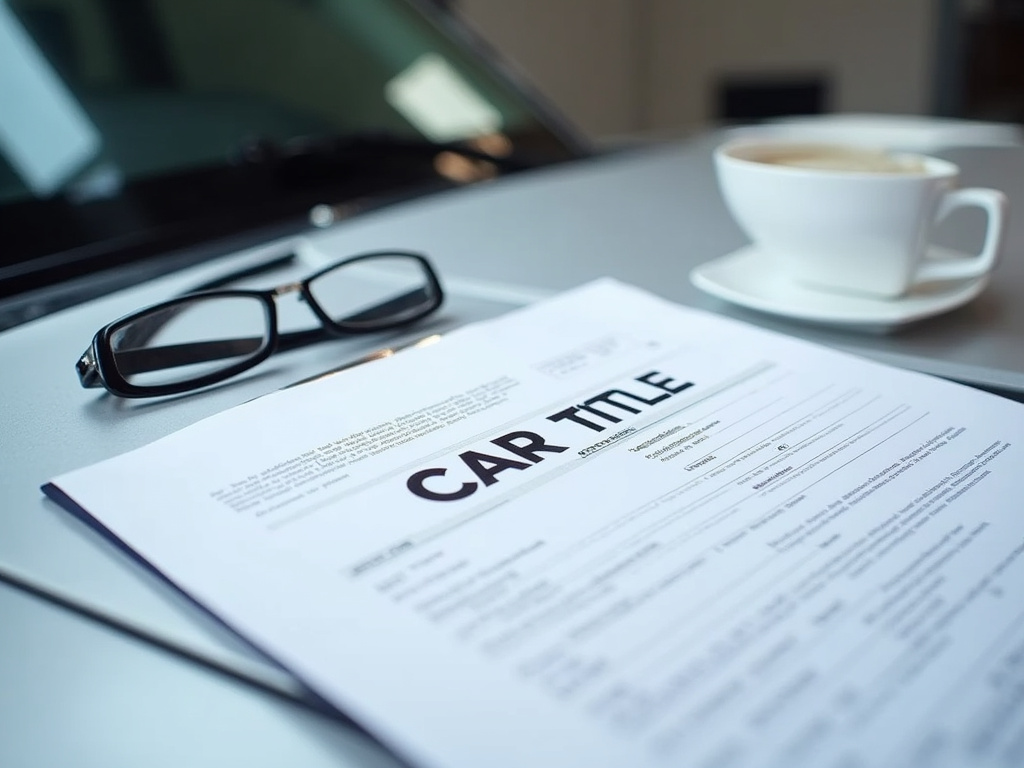 Car title document — title loans Robinson