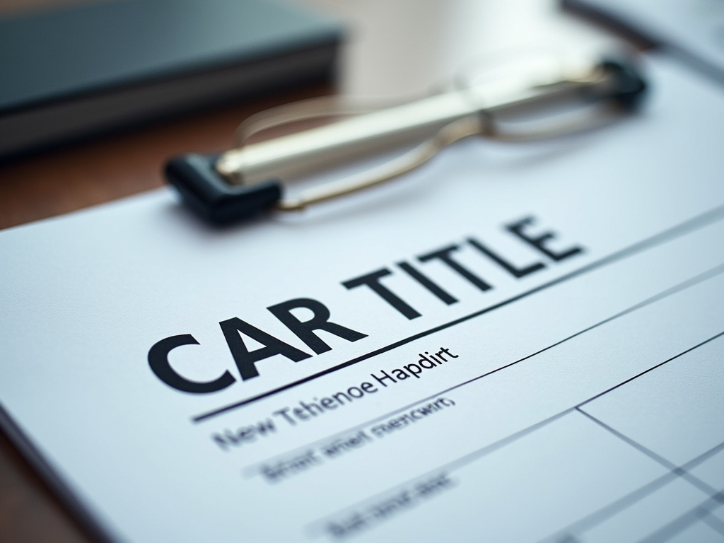 Car title document — title loans wisconsin