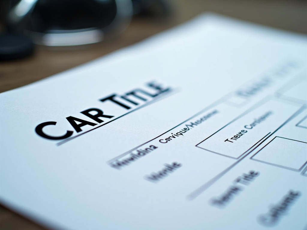 Car title document — truck title loans Waco
