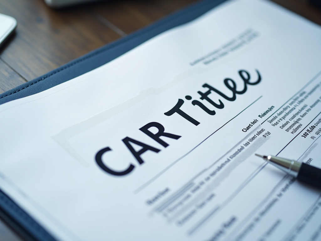 Car title document — truck title loans Waco