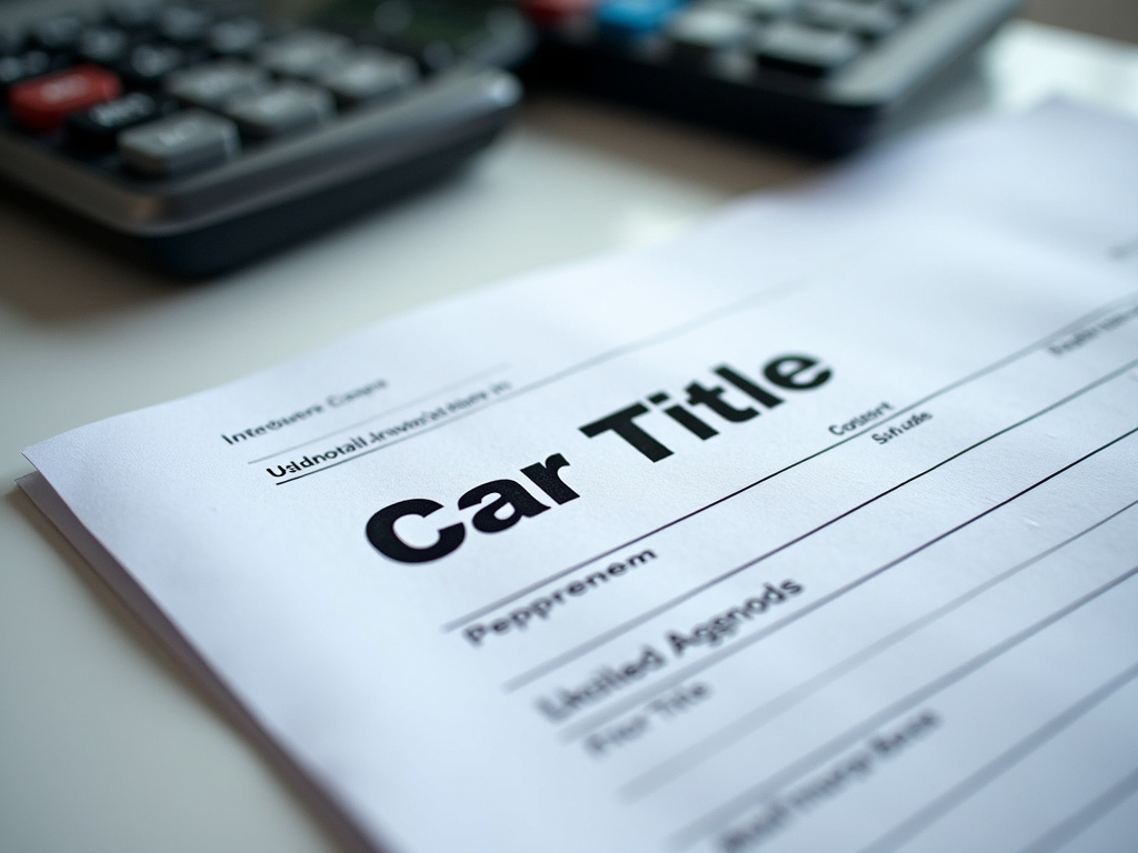 Car title document — truck title loans Waco