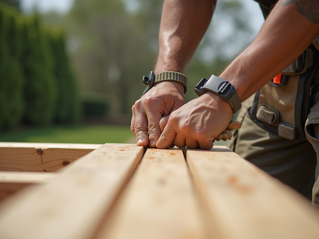Carpenter building deck — deck builders austin