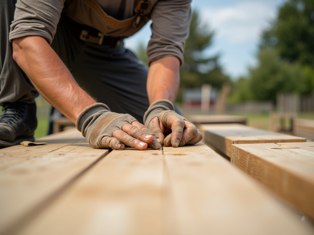 Carpenter building deck — deck builders austin
