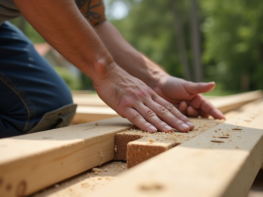 Carpenter building deck — deck builders austin