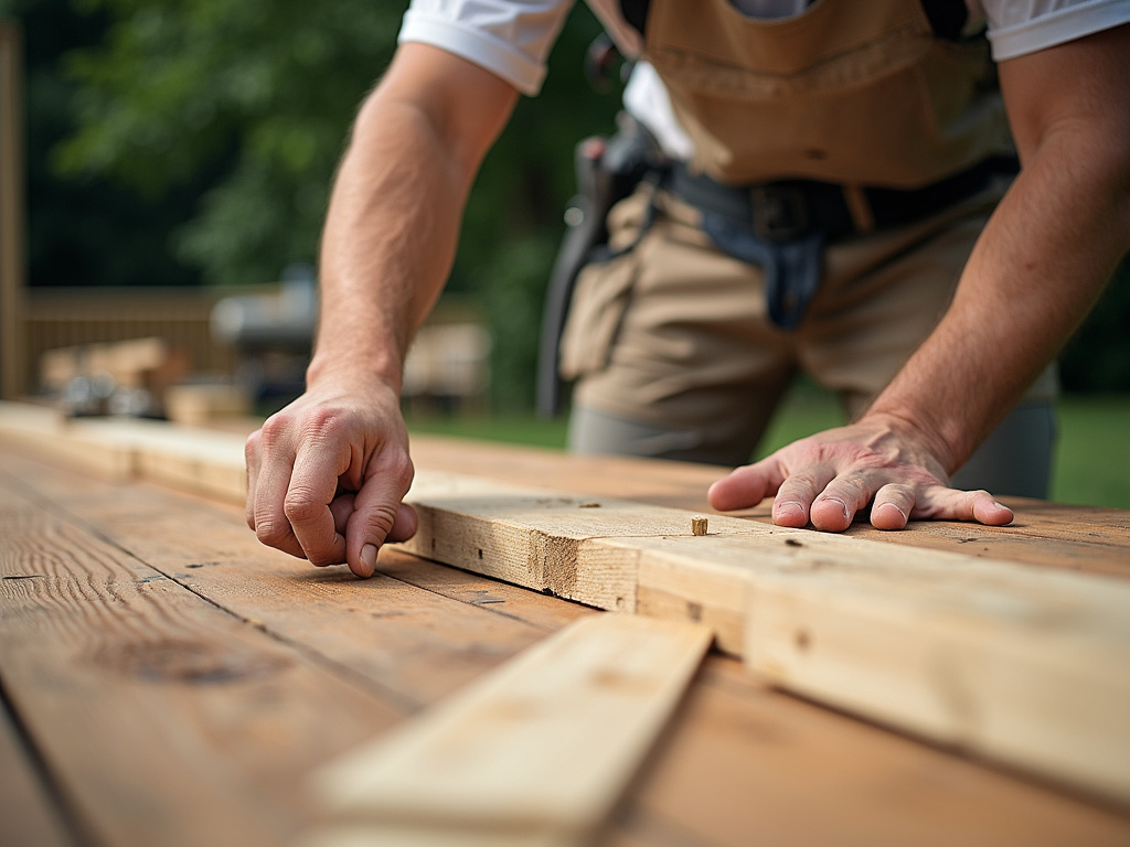 Carpenter building deck — deck builders austin
