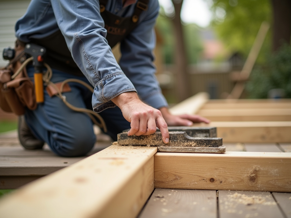 Carpenter building deck — deck builders austin