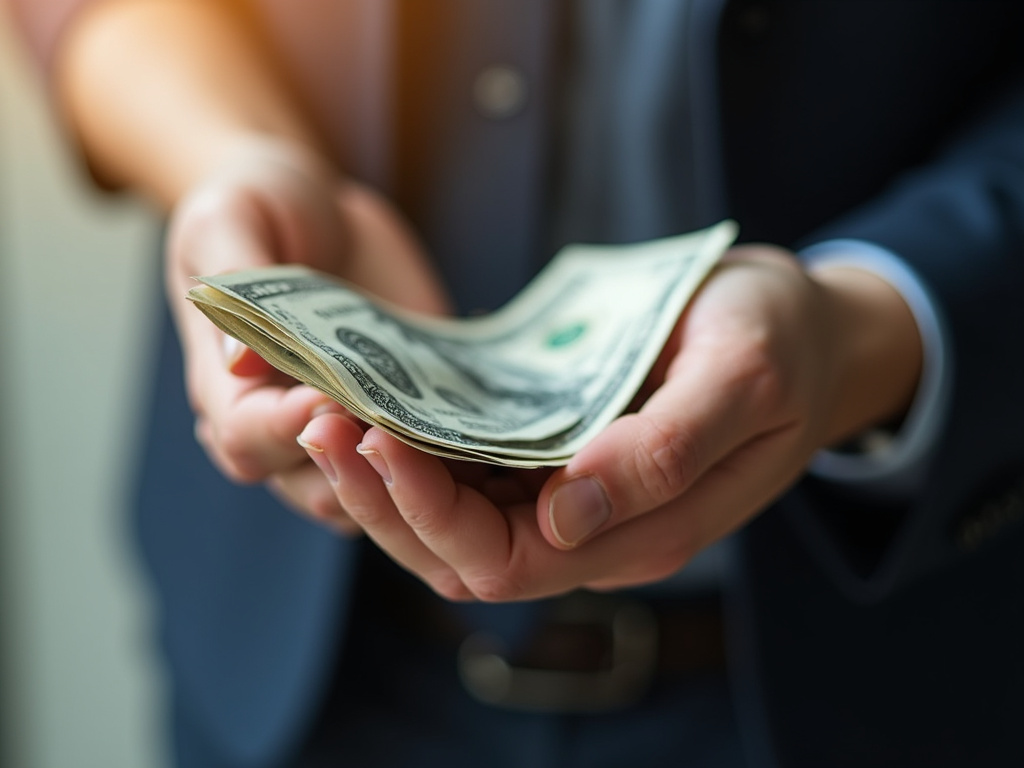 Cash handed over — car title loans Waco