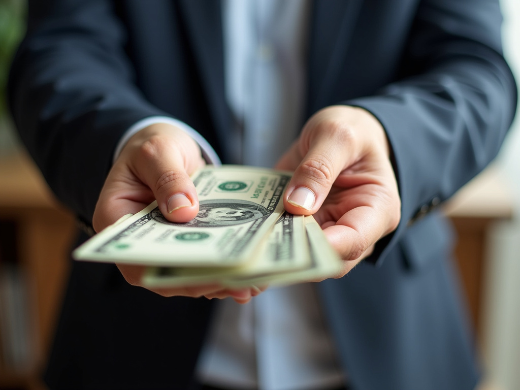Cash handed over — motorcycle title loans Waco