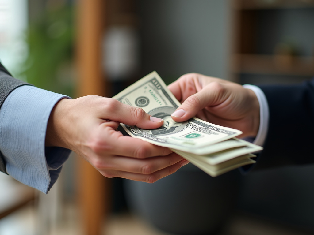 Cash handoff — title loans Bellmead