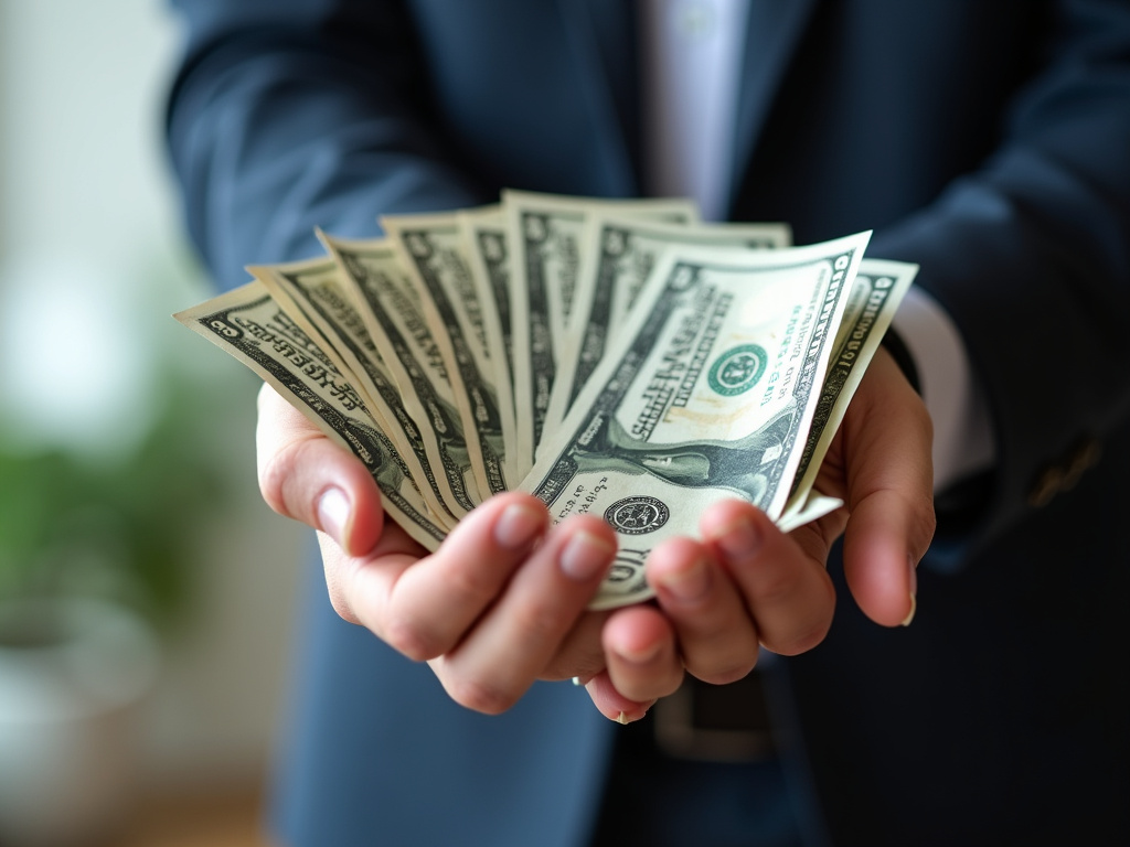 Cash in hand — car title loans Waco