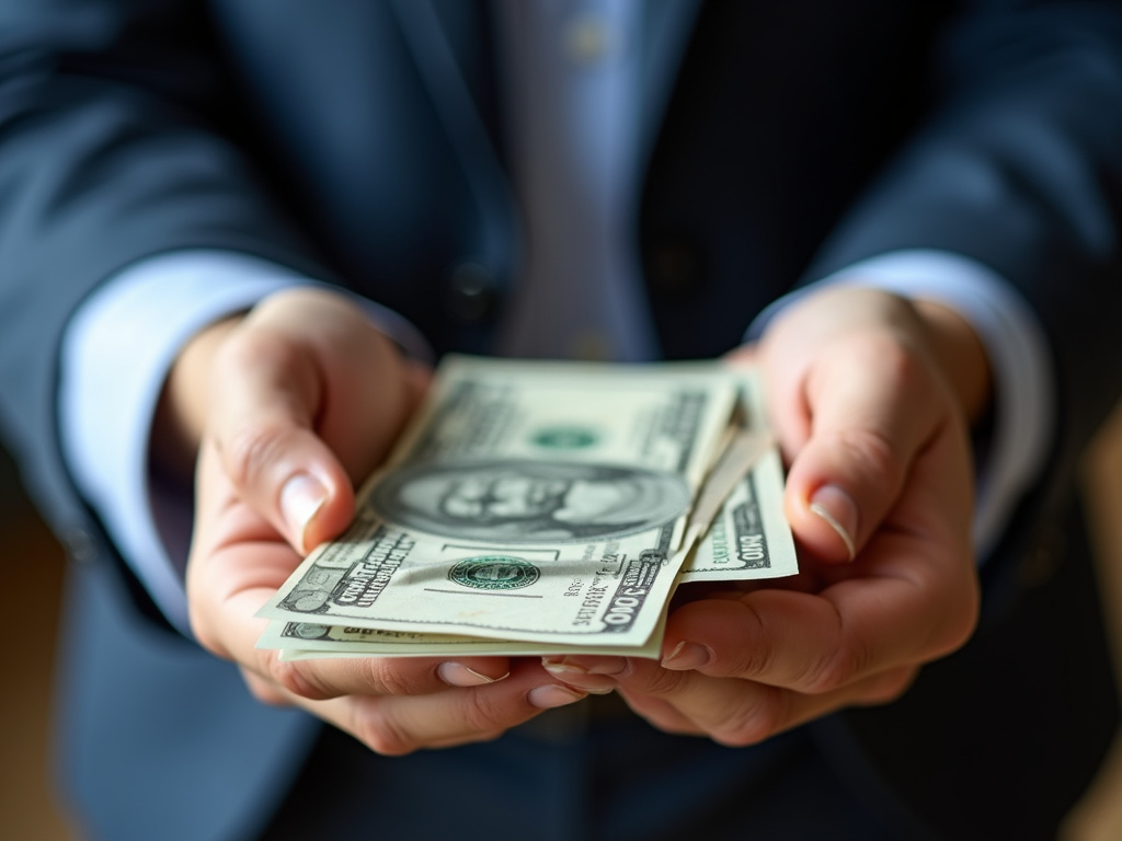 Cash in hand — title loans Bellmead