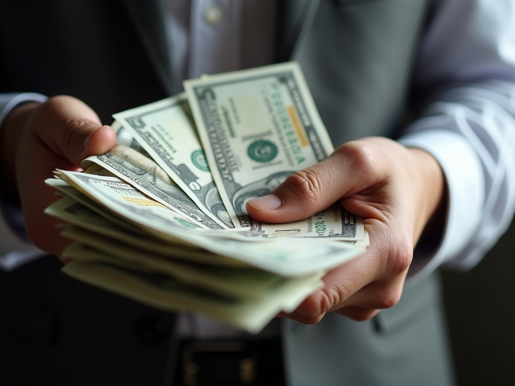 Cash in hand — title loans Bellmead