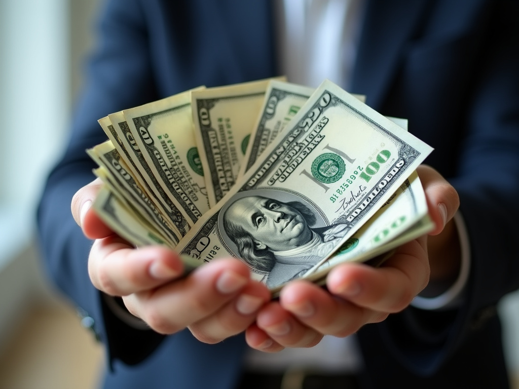 Cash in hand — title loans Bellmead