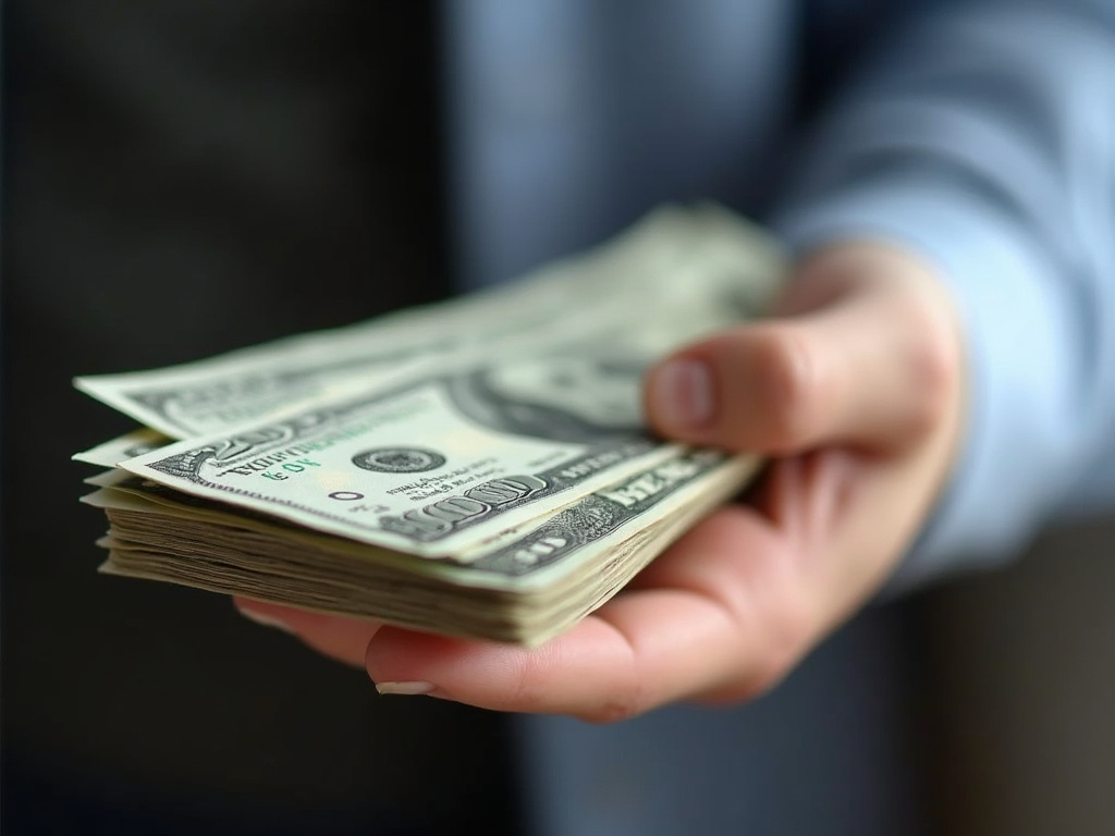 Cash in hand — title loans China Spring