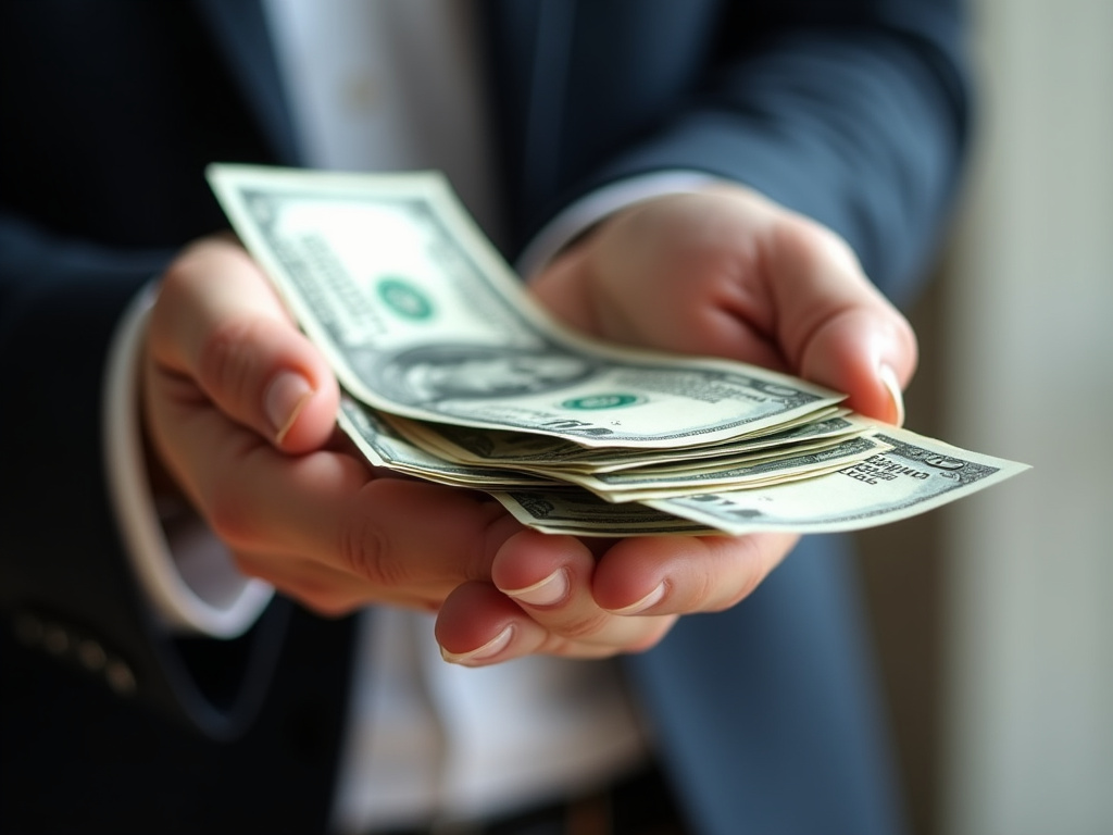 Cash in hand — title loans China Spring