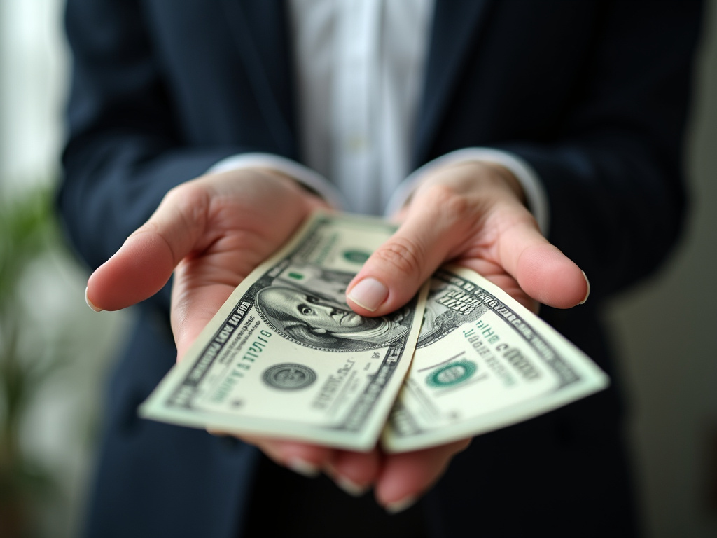 Cash in hand — title loans China Spring