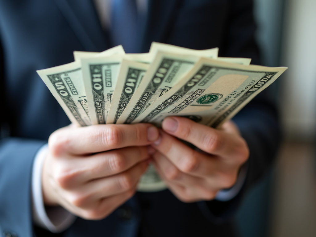Cash in hand — title loans China Spring