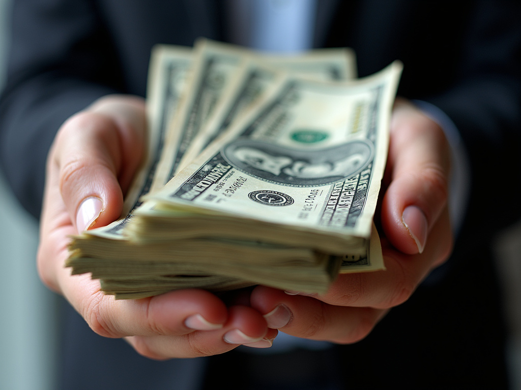 Cash in hand — title loans China Spring