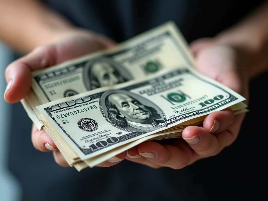 Cash in hand — title loans China Spring