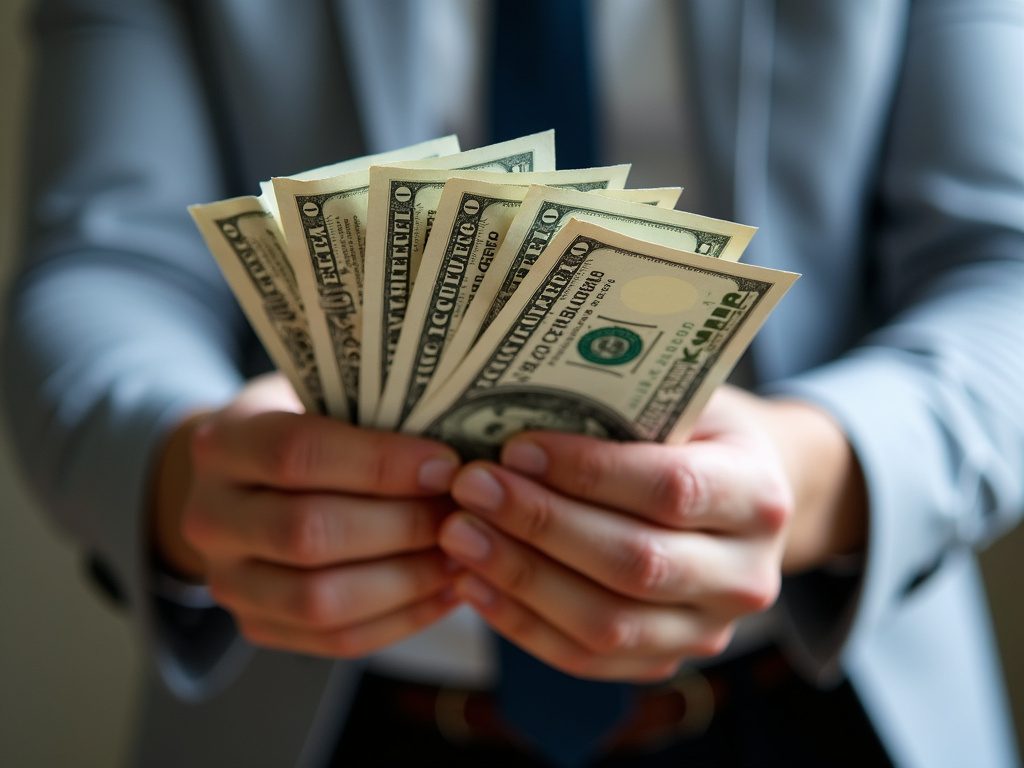 Cash in hand — title loans China Spring