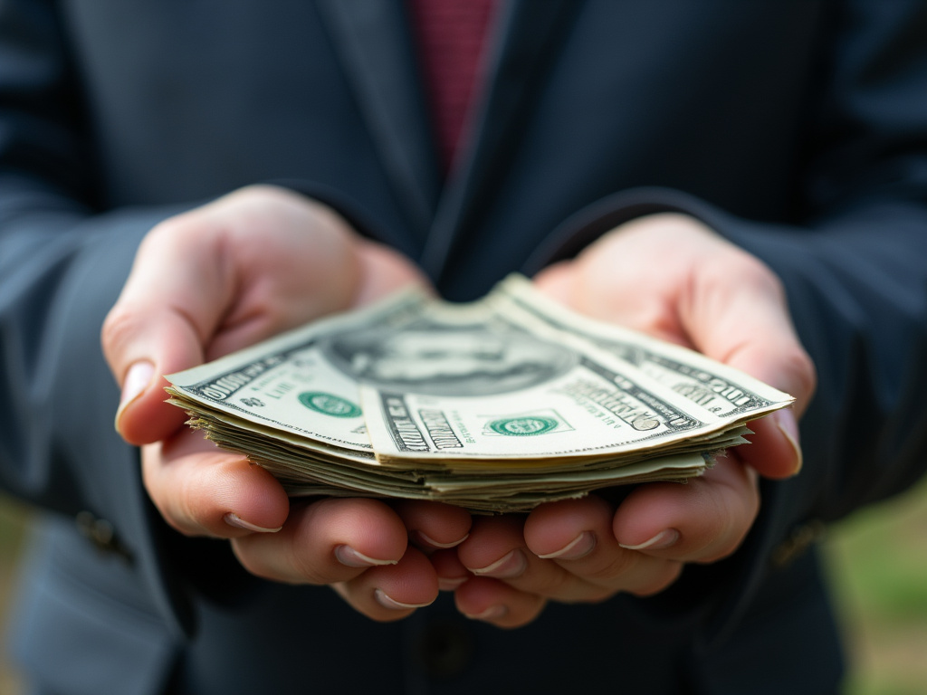 Cash in hand — title loans McGregor