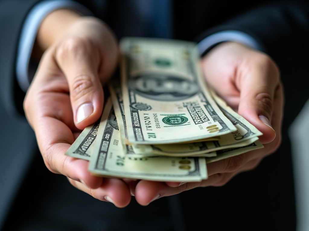 Cash in hand — title loans McGregor