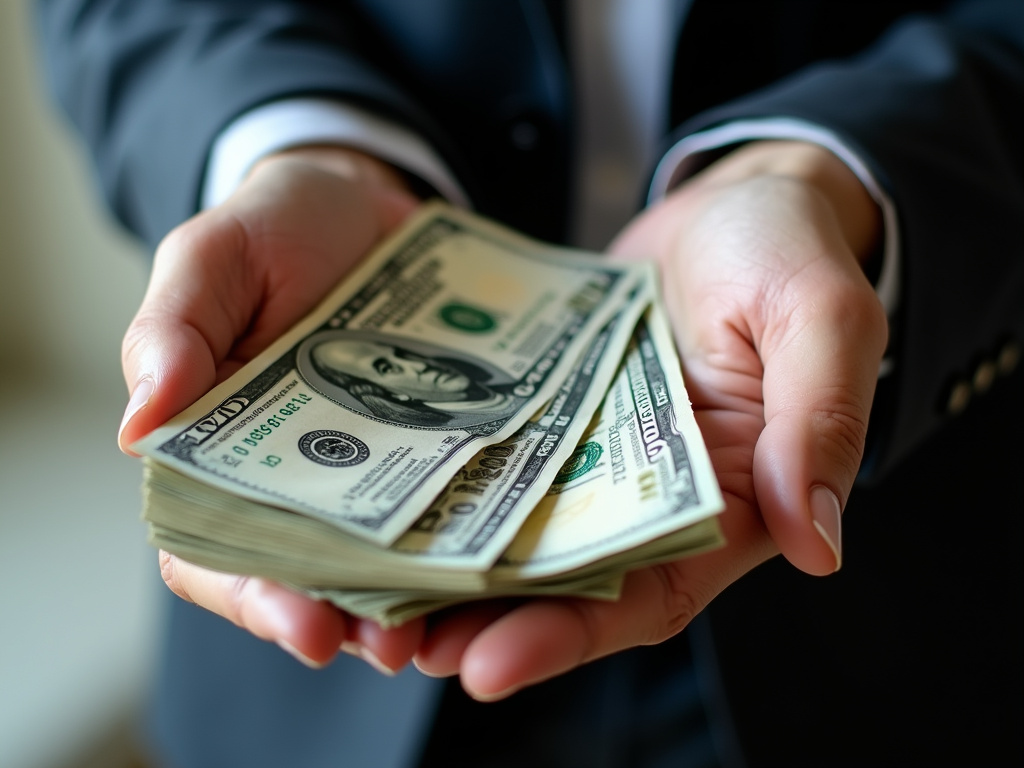 Cash in hand — title loans McGregor