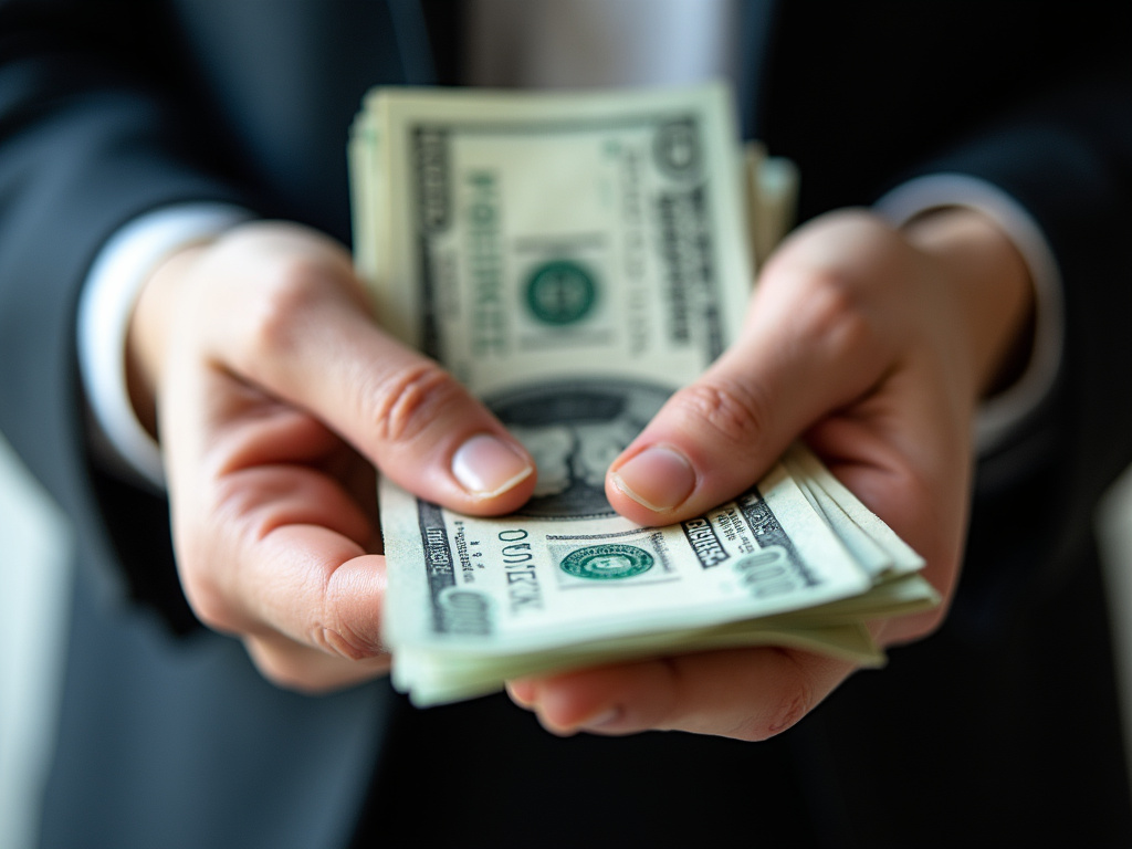 Cash in hand — title loans Robinson