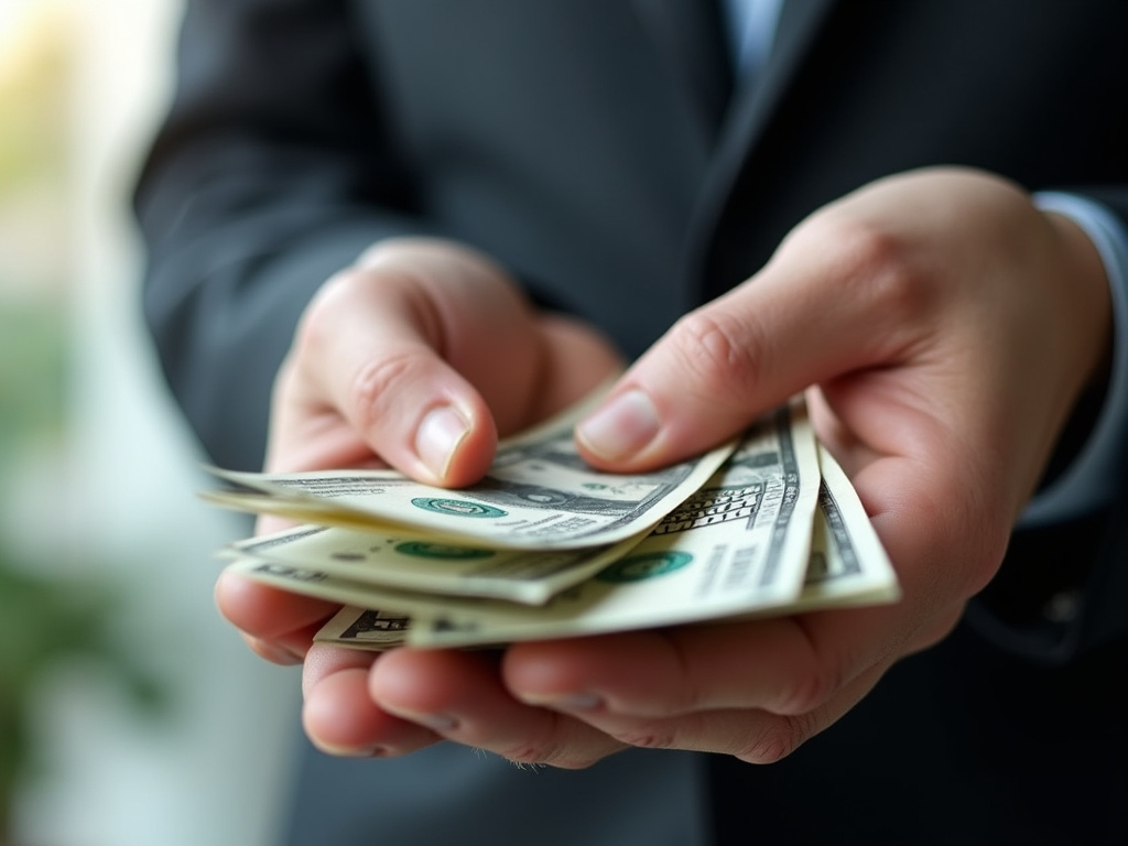 Cash in hand — title loans Woodway