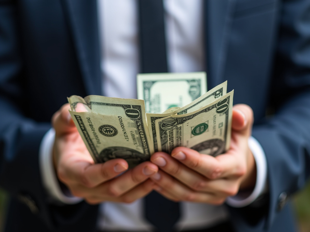 Cash in hand — title loans Woodway