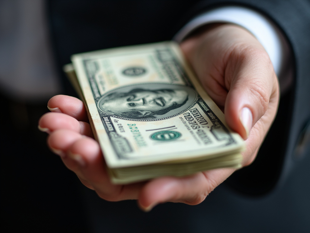 Cash in hand — title loans Woodway