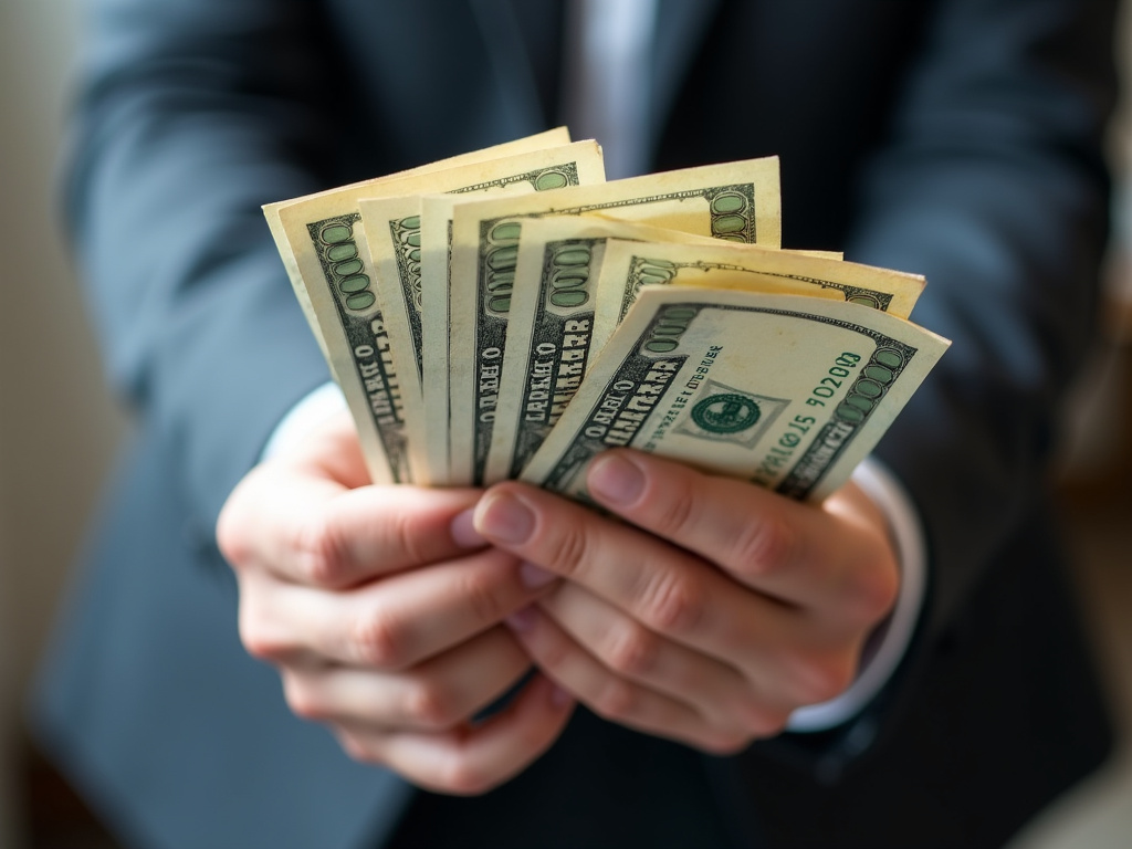 Cash in hand — title loans Woodway