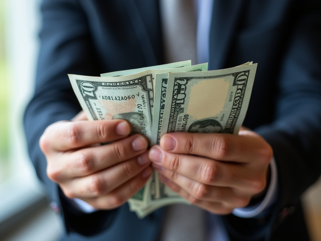Cash in hand — title loans Woodway