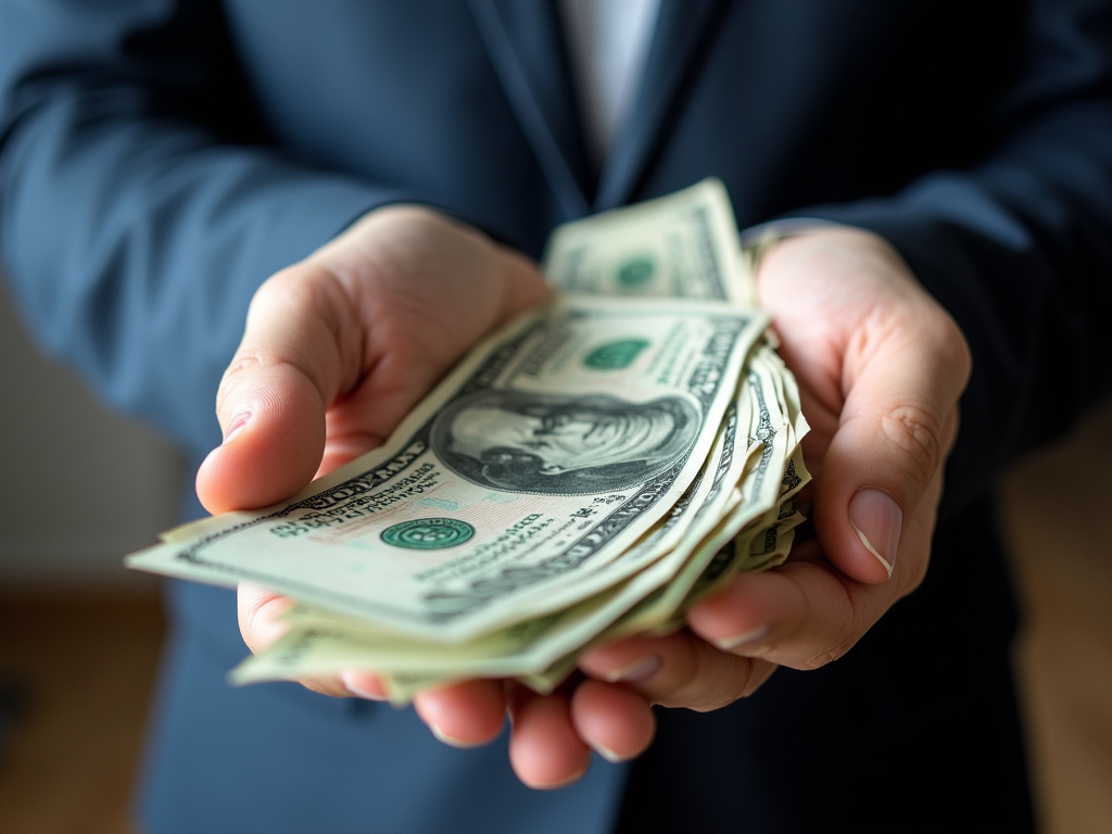 Cash in hand — title loans Woodway
