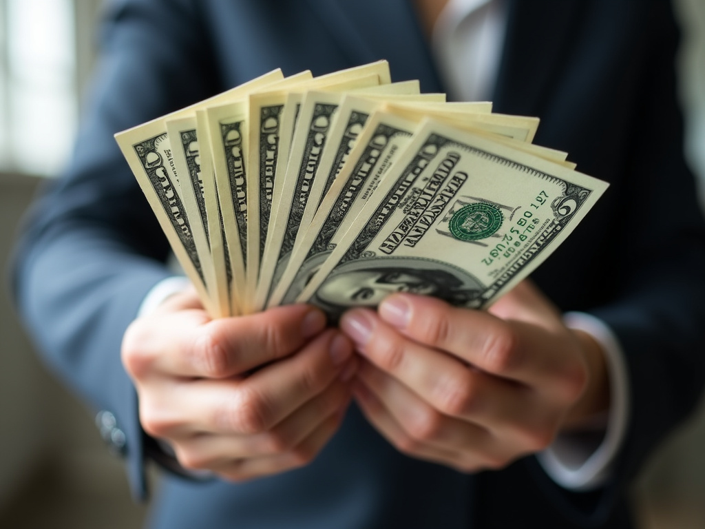 Cash in hand — title loans Woodway