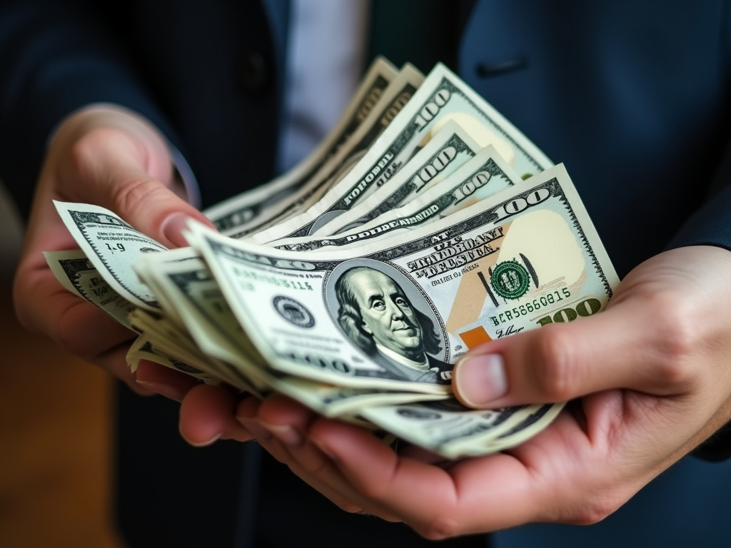 Cash in hand — title loans Woodway