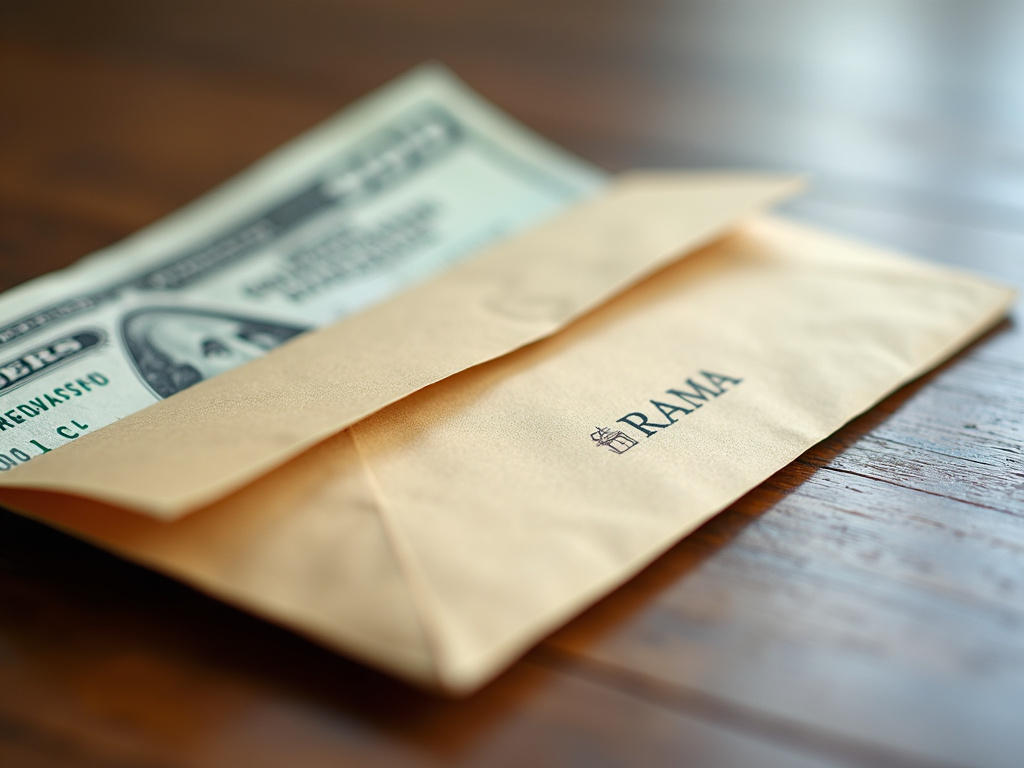 Cash payment envelope — title loans Woodway