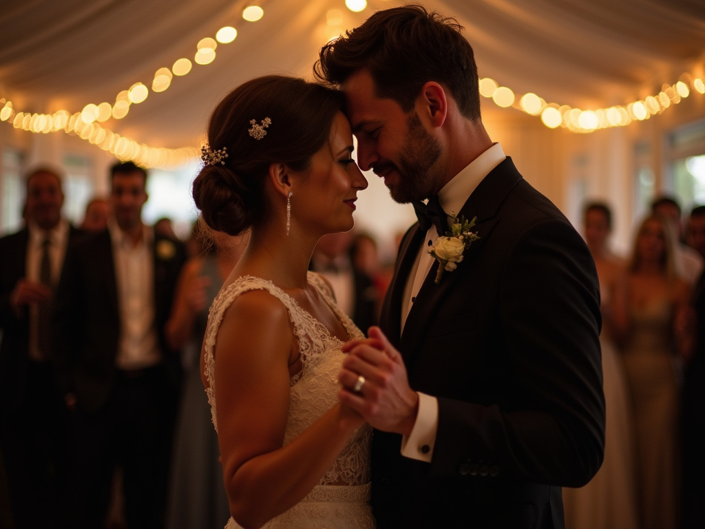 Couple's first dance — wedding bands