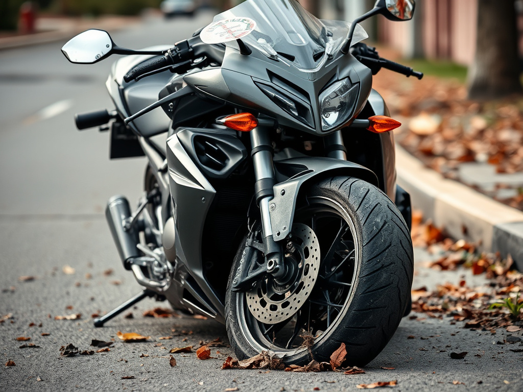 Crashed motorcycle — motorcycle accident lawyer phoenix