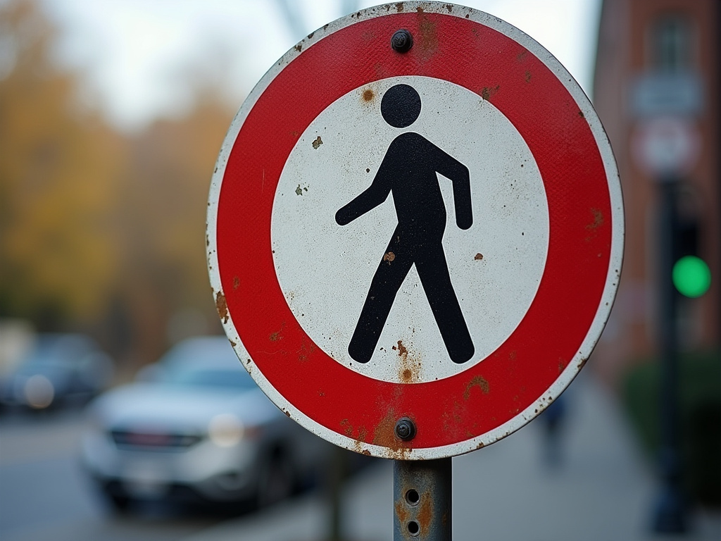 Crosswalk sign — pedestrian accident lawyer phoenix