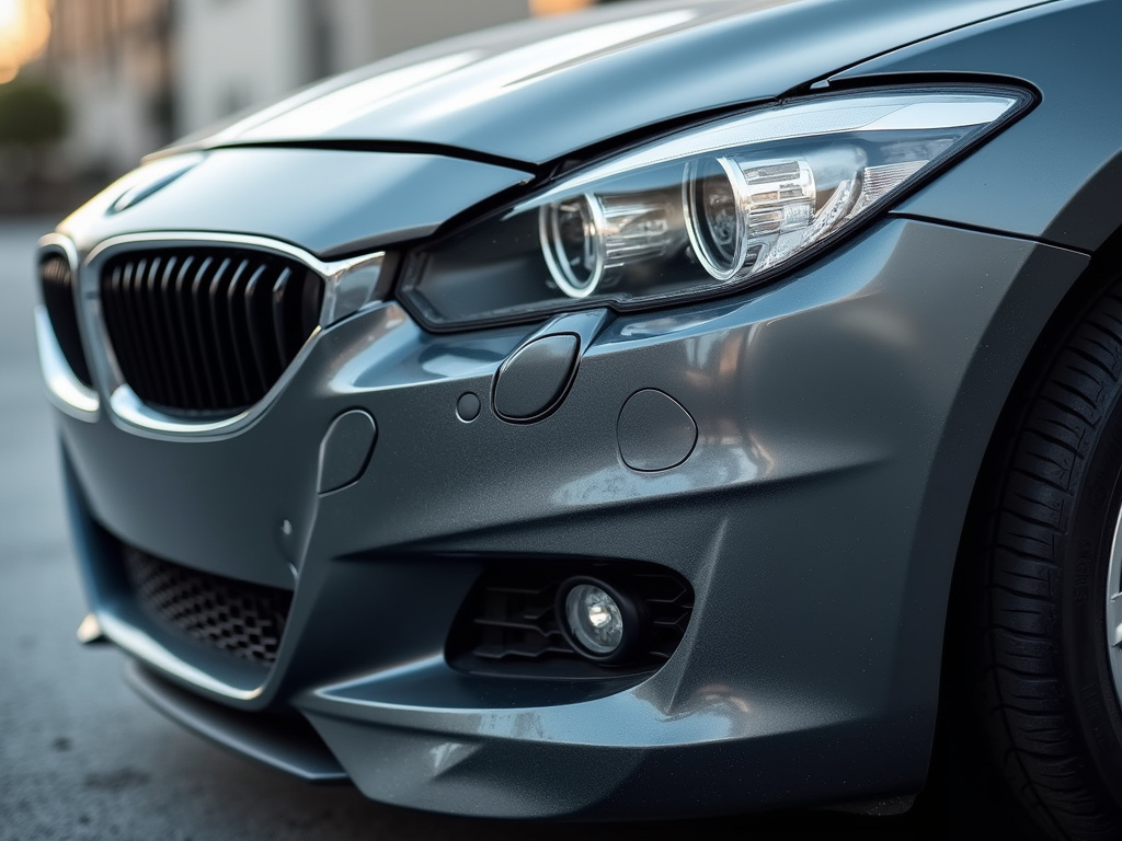 Damaged car bumper — los angeles hit and run accident lawyer