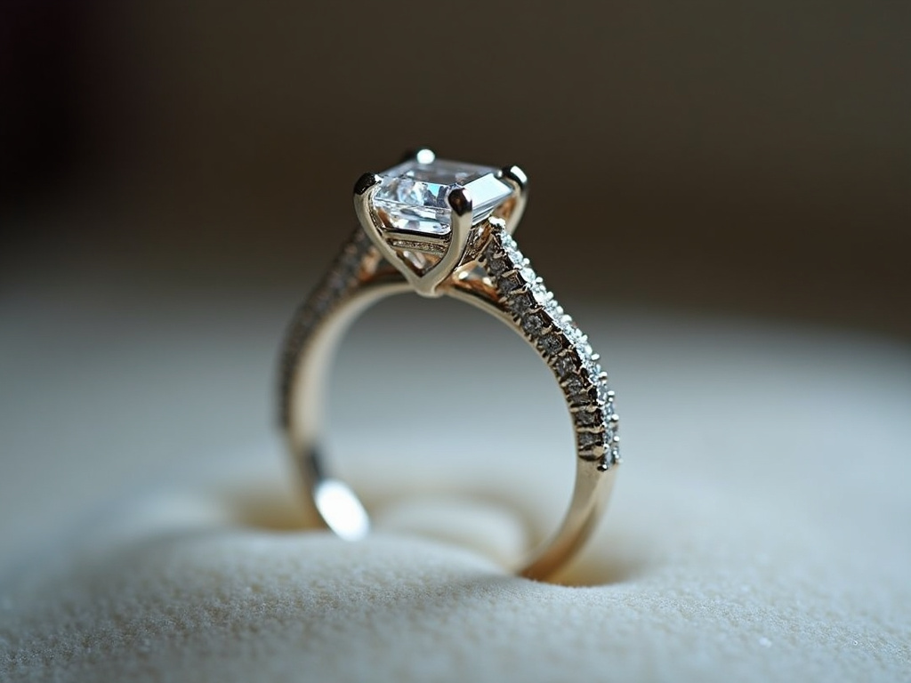 Diamond ring display — jewelry store