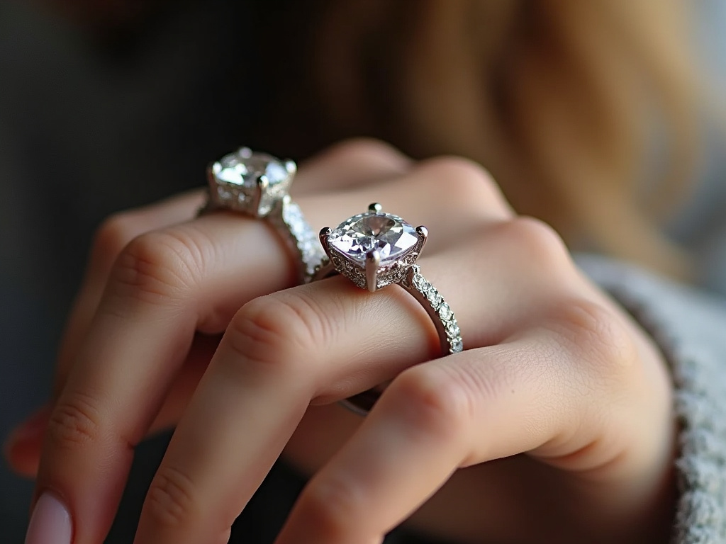 Diamond rings — jewelry store