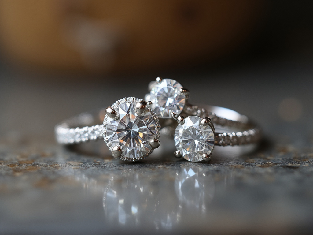 Diamond rings — jewelry store