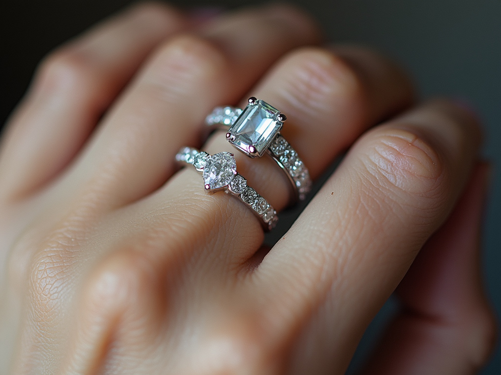 Diamond rings — jewelry store