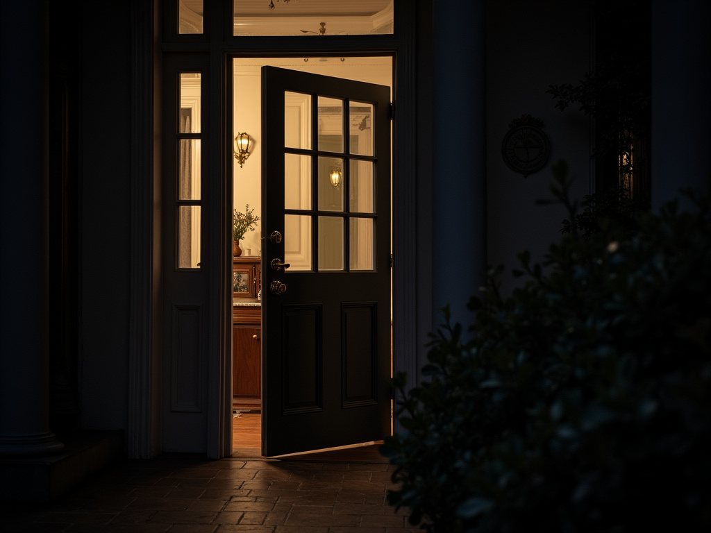 Dim porch entrance — nexus smart solar lighting